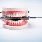 White teeth on the table